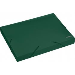 Папка-бокс А4 40 мм пластиковая на резинку зеленая ECONOMIX E31402-04