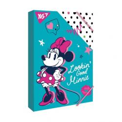 Папка для зошитів В5 на гумці картонна Minnie Mouse YES 491953