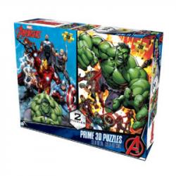 Пазлы Avengers 2 картинки по 300 элементов PRIME 3D 10227