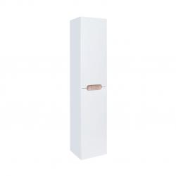 Пенал підвісний Qtap Virgo 350х1600х316 White/Whitish oak з кошиком для білизни QT1876PP1651KRWWO