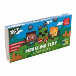 Пластилін 6 кольорів 120г Minecraft  YES 540628