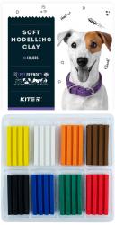 Пластилін восковий 8 кольорів 160 г Dogs KITE K22-082