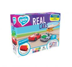 Набір тіста для ліплення 18 кольорів  Real Cars   Lovin 41191