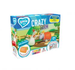 Набір тіста для ліплення 18 кольорів  Crazy Farm   Lovin 41189