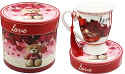 Подарочный набор  Love  чашка в тубусе MA33-4