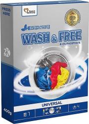 Порошок для прання універсальний 400г WASH & FREE