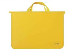 Портфель пластиковий на блискавці жовтий ECONOMIX E31630-05