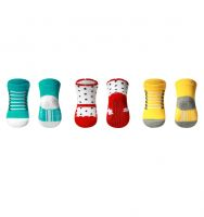Шкарпетки хлопкові протиковзні 0+ м 587/02 (ціна за 3шт)