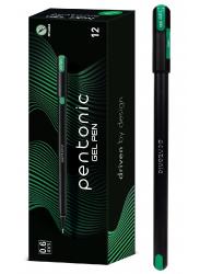 Ручка гелева Зелена 0,6 мм Pentonic Linc 420417