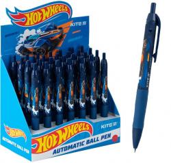 Ручка кулькова автоматична Синя 0,5мм Kite Hot Wheels HW24-039
