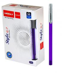 Ручка кулькова Фіолетова 1мм Style G7-3 Unimax UX-103-11