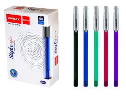 Ручка кулькова Синя 1мм Style G7-3 Unimax UX-103-02