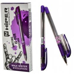 Ручка масляна 0,7 мм фіолетова  MaxWriter Evolution  HIPER НО-335-ESФ