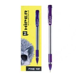 Ручка масляна  Fine Tip  HIPER 0,7 мм фіолетова НО-111Ф