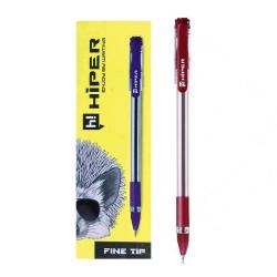 Ручка масляна  Fine Tip  HIPER 0,7 мм червона НО-111Чр