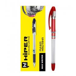 Ручка масляна  MaxWriter  HIPER 0,7 мм червона НО-335Чр