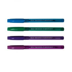 Ручка масляная  Silk  Buromax 0,5 мм синяя ВМ.8358-01