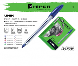Ручка масляная  Unik  HIPER 0,7 мм синяя НО-530