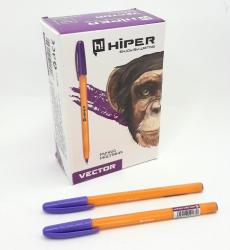 Ручка масляная  Vector  HIPER 0,7 мм фиолетовая НО-600