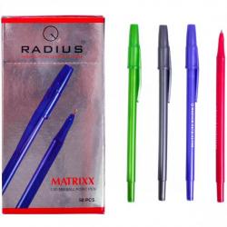 Ручка масляна RADIUS Matrixx 1мм синя 500092