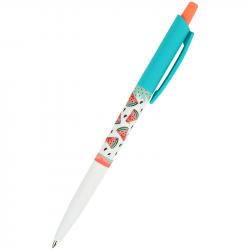Ручка шариковая автоматическая 0,5 мм синяя  Watermelon  Axent AB1090-30-A