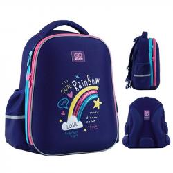 Рюкзак шкільний напівкаркасний Cute Rainbow Education GoPack GO24-165M-1
