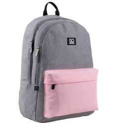 Рюкзак молодіжний Teens сіро-рожевий GoPack Education GO24-140L-1