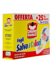Салфетки-ловушка для стирки цветных вещей 20 шт. OMINO BIANCO