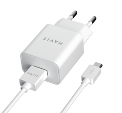 Мережевий зарядний пристрій HAVIT HV-ST111 USB з кабелем Micro USB HV-ST111