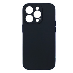Силіконовий чохол для iPhone 15 Pro Black Matte - чорний