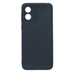 Силіконовий чохол для Motorola E13 Black Matte - чорний
