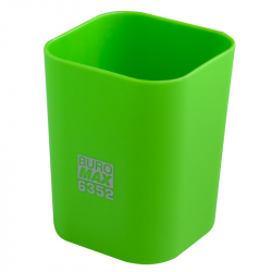 Стакан для ручок пластиковий зелений  Rubber Touch  BUROMAX BM.6352-15