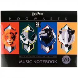 Тетрадь для нот А5 20 листов Harry Potter Kite HP22-405