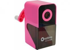 Точилка механічна з автоматичною подачею рожева OPTIMA O40686