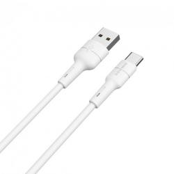 USB Cable  Borofone  BX30 Lightning - White