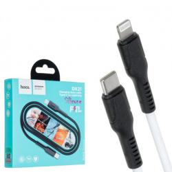 USB Cable  Hoco  DX21 Type-C to Lightning PD20W - Black