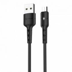 USB Cable  Hoco  X30 microUSB (1.2м) - Black