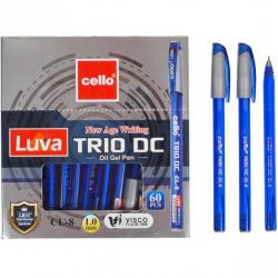 Ручка масляная Cello Тrio DC 1мм синяя CL-8