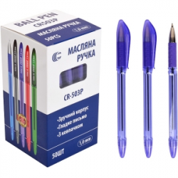 Ручка масляная COLOR-IT 1мм. СR503Р фиолетовая