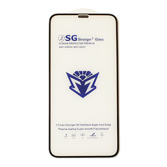 Захисне скло для iPhone X/XS/11 Pro SG Stronger - чорний + сіточка