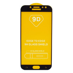 Захисне скло для Samsung J7 (2017) J730 9D Glass Shield - чорний