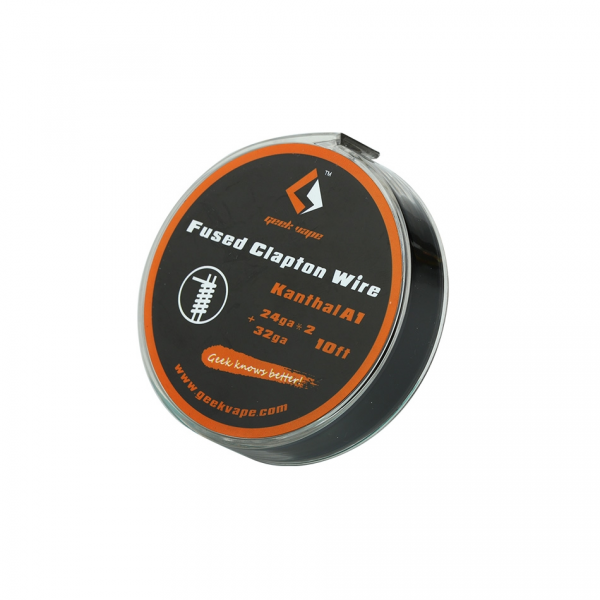 GeekVape Kanthal A1 Fused Clapton Wire (24GAx2+32GA) 10ft   50см - фото 1