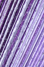 Шторы нити Радуга Дождь с серебристым люрексом белый сиреневый фиолетовый № 1+12+205