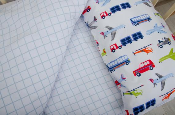 Фото Комплект детского постельного белья  ТЕПИК  1-3 года Большие автомобили