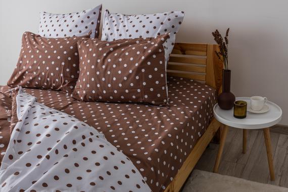 Фото Комплект постільної білизни  ТЕП  Cappuccino Dots, 70x70 полуторний