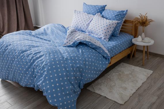 Фото Комплект постільної білизни  ТЕП  Light Blue Dots, 70x70 двоспальний