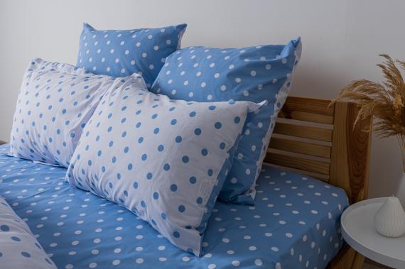 Фото Комплект постільної білизни  ТЕП  Light Blue Dots, 70x70 двоспальний