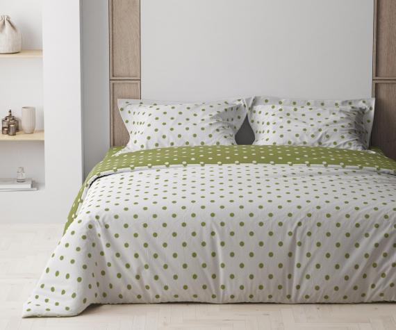 Фото Комплект постільної білизни  ТЕП  Olive Dots, 70x70 двоспальний