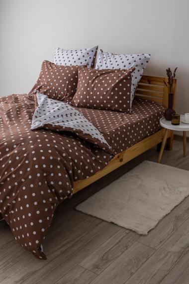 Фото Комплект постільної білизни ТЕП  Happy Sleep  Cappuccino Dots, 50x70 двоспальний