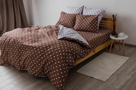 Фото Комплект постільної білизни ТЕП  Happy Sleep  Cappuccino Dots, 50x70 двоспальний